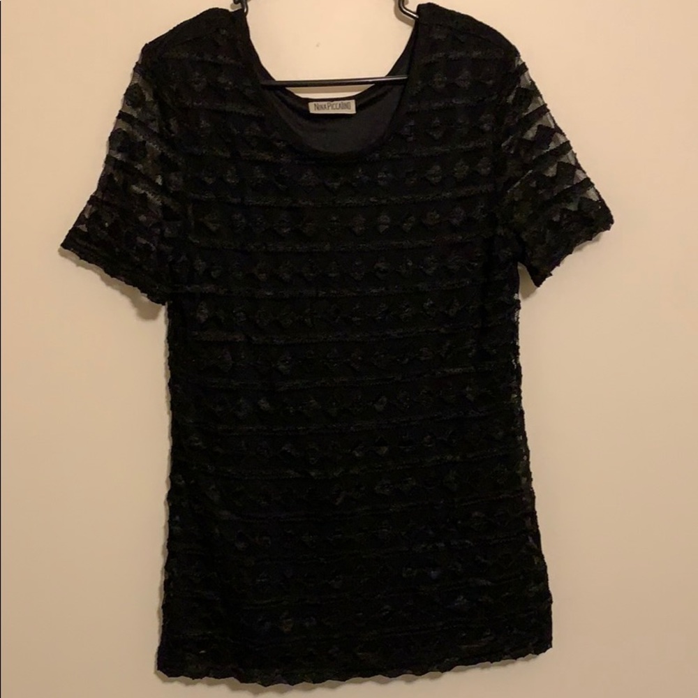 Black tunic top